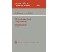 Helene Kirchner Algebraic and Logic Programming: Third International (Tascabile)
