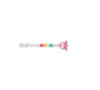 Heless 10308 - Nastro ciuccio per bambole, con clip in plastica e ciuccio per bambole, lunghezza circa 14,5 cm