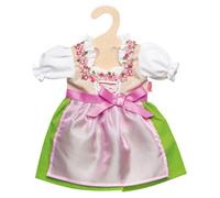 Heless- Dirndl per Bambole Heidi, Taglia 28-35 cm, Tinta Unita, Multicolore, 1113