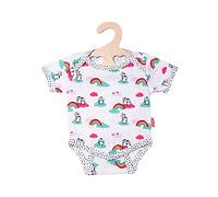 Heless 1121 - Body per bambole a pois pinguino, misura 28-35 cm