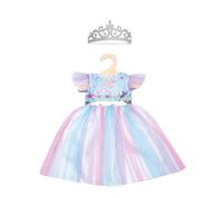 Heless 1130 Dress for Dolls in Fairy and Unicorn Design with Silver Crown, Size