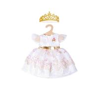 Heless Vestito da Principessa per bambole 1132 Fiori di ciliegio Corona dorata 28-35 cm Multicolore