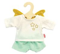 Heless 1175 Abbigliamento per Bambole in Design Guardian Angel Hope, Set di 2 Pezzi con Maglietta e Pantaloncini per Bambole e Peluche di Taglia 2835 Cm