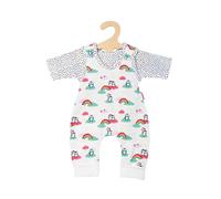 Heless 1185 - Clothing Set for Dolls in Penguin Polka Dot Design, 2 Pieces with