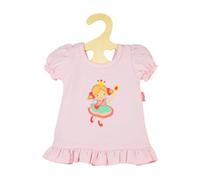 Heless 1565 - Camicia da Notte per Bambole Princess Emily, in Rosa con Motivo di Principessa, per Bambole e Peluche di 28-35 cm