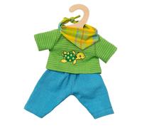 Heless 1721 Fair Trade Doll Outfit Max, Size 28-35 cm, blue, 28-35