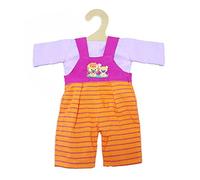 Heless 1815 - Set di Abbigliamento per Bambole, Vestito Leo, 2 Pezzi con Camicia e Salopette, Taglia 28-35 cm