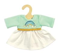 Heless 2065 Abbigliamento per Bambole in Design Arcobaleno, Vestito con Ricamo Arcobaleno per Bambole e Animali di Peluche di Dimensioni 3545 Cm