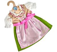 Heless 2113 - Vestito per Bambole, Dirndl Heidi, Taglia 35-45 cm
