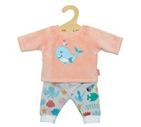 Heless 2285 Doll Clothes in Whale Bobby Design, 2-Piece Pyjamas with Shirt and F