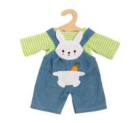 Heless 2316 Doll Clothes in Bunny Lou Design 2-Piece Set with Dungarees and Stri