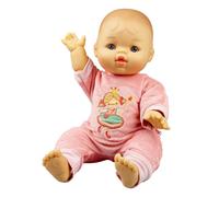 Heless 54037 - Set di Bambole con Bambola Gordi Bambina e Tutina in Velluto Rosa Principessa Emily, Dimensioni ca. 34 cm