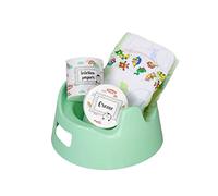 Heless 806 - Set di 4 pentole per Bambole, con Accessori per la Cura delle Bambole, Colore Menta, Ideale per Gite e Vacanze con la Bambola