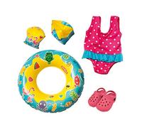 Heless 88Heless Swimming Set for Doll Swimming set in pink and yellow