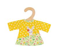 Heless 9355 - Abbigliamento per Bambole con Design Bunny Lou, Vestito a Tunica con Applicazione di Coniglietto e Motivo Floreale per Bambole e Peluche di Taglia 20-25 cm