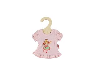 Heless 9565 - Camicia da Notte per Bambole Principessa Emily, in Rosa con Motivo principesco, per Bambole e Peluche di Dimensioni 20-25 cm