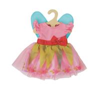 Heless 1430-Clothes Princess Lillifee Design, Dress with Pink Bow for Dolls and