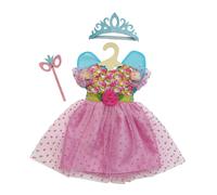 Heless 2440 - Vestiti per Bambole con Il Design della Principessa Lillifee, Vestito con Corona Glitterata e Maschera per Gli Occhi per Bambole e Peluche di Dimensioni 35-45 cm