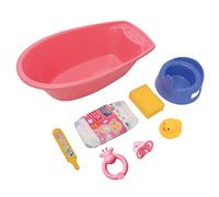 Heless - Set da bagno per bambole - Vasca in PU con accessori, ca. 40 cm - Nuovo