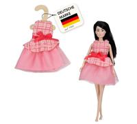 Heless Time2Shine 8514 - Mini Abito in Bou ala in Rosa, con Gonna in Tulle e Fiocco Rosa, per Fashion Dolls di Taglia 29 cm