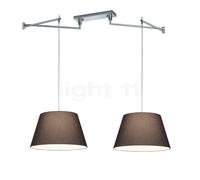 Helestra Certo Lampada a sospensione 2 fuochi, antracite - conico , Vendita di giacenze, Merce nuova, Imballaggio originale