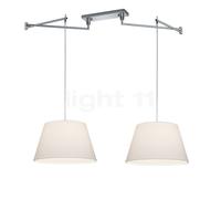 Helestra sospensione conica 2 luci, bianco Helestra
