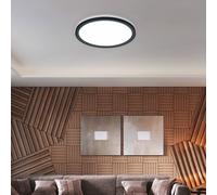 Helestra Dawa Lampada da soffitto LED, nero opaco - ø55 cm