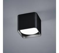Helestra Dora plafoniera LED angolare, nero opaco Helestra