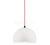 Helestra Doro Lampada a sospensione, bianco - ø40 cm - cavo rosso