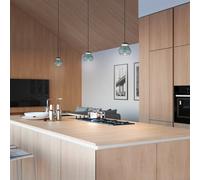 Helestra Fou Lampada a sospensione LED, nero opaco/vetro grigio - ø11 cm , Vendita di giacenze, Merce nuova, Imballaggio originale