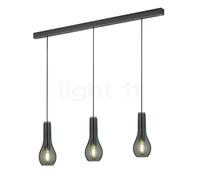 Helestra Gara Lampada a sospensione 3 fuochi, nerocromo