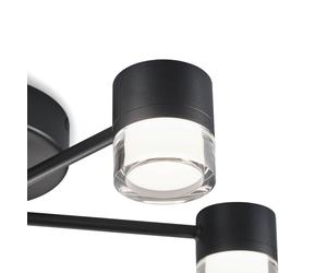 Helestra Kala plafoniera LED, nero, 11 luci Helestra