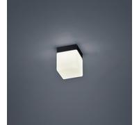 Helestra Keto plafoniera LED, cubo, nero Helestra