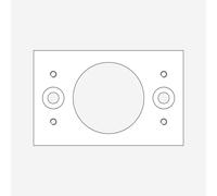 Helestra Luz44 piastra di adattamento per picchetto a terra, 9043, Luz; Luz44 [Accessori > Fissaggi e Supporti]