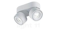 Helestra Naka Lampada da soffitto LED 2 fuochi, bianco opaco