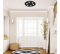 Helestra Nomi Lampada da soffitto LED rotonda, nero