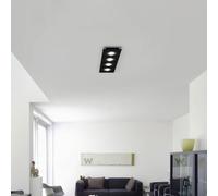 Helestra Nomi plafoniera LED 75x21cm dim nero Helestra