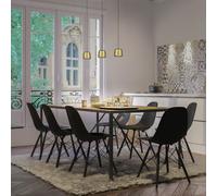 Helestra Ove Lampada a sospensione LED, nero/dorato
