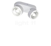 Helestra Pax Lampada da soffitto 2 fuochi LED, bianco opaco