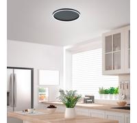 Helestra Sona Lampada da soffitto LED, nero opaco, ø40 cm