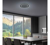 Helestra Sona Lampada da soffitto LED, nero opaco, ø59,5 cm