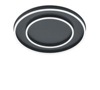 Helestra Sona Lampada da soffitto LED, nero opaco, ø59,5 cm