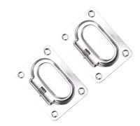HELEVIA 2 Pcs 316 Manico per Traino del Portello in Acciaio Inossidabile Manico per Portellone per Finitura Lucidata per Portellone per la Nave Marina Yacht 3 X 2,2 Pollici