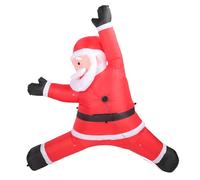 HELEVIA 8,2 Piedi di Natale Gonfiabile Scalata Babbo Natale Decorazione di Babbo Natale con Borsa Attuale Costruita in Luce a LED, per Decorazioni per Le Vacanze da Giardino da Parete (Plug 220-240