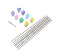 HELEVIA 8pcs Giardino Fai -da -te in Gamba in Acciaio Inossidabile Giardino Arda