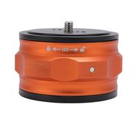 HELEVIA Adattatore di Montaggio della Fotocamera a Rilascio Rapido Rotondo per Slider Stabilizzatore Treppiede 20 Kg di Carico Universale 3/8 e 1/4 Pollice