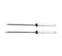 HELEVIA Assorbitore di Shock Frontale 2pcs 670 Mm/26.38in Accessori per Motociclisti in Lega in Acciaio Sostituzione per CG125 CT90 CT110, Serranda di Sospensione, Guida Liscia e