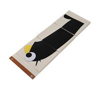HELEVIA Borsa Portaoggetti Montata a Parete (Piccolo pinguino) | Organizer da appendere in feltro a 3 tasche con ganci, per il giocattolo per pannolini della culla dell'armadio
