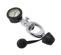 HELEVIA Checker a Pressione del Serbatoio del Giogo Immersioni Subacqueo, Strumento di Prova di Pressione Accurato con Quadrante Luminoso, Facile da Leggere per Il Checker a Pressione