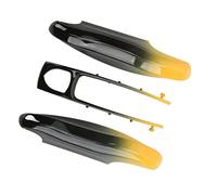 HELEVIA Chiave ABS Key FOB Copertura Protettiva Sostituzione per 911 Taycan, Custodia per Auto a Gradiente con Stile di Moda, Guscio FOB Chiave, Abbinando Perfettamente L'auto (Nero giallo)